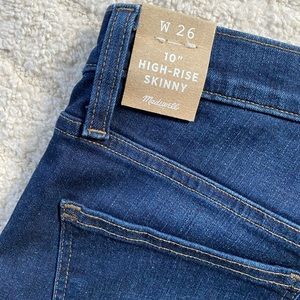 Madewell high rise skinny denim